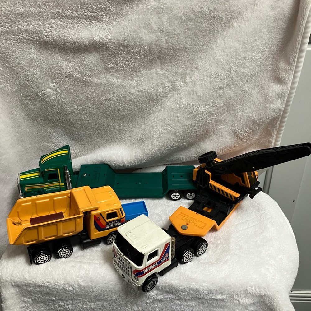 Vintage Buddy L Toy Truck lot - Classic Construction Vehicles